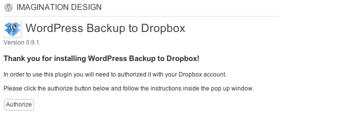 Dropboxとの連携が楽だったので「WordPress Backup to Dropbox」プラグインを使ってみた。