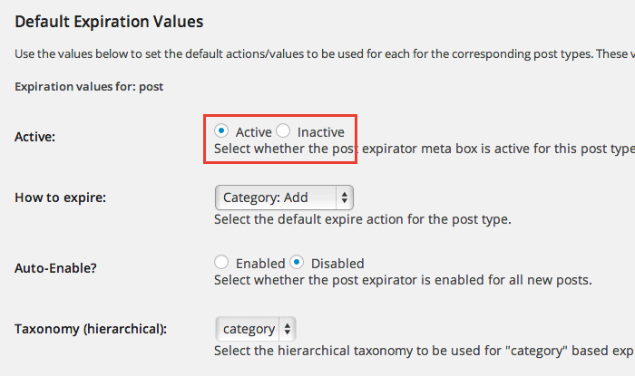 記事の公開期間を設定できるWordPressプラグイン「Post Expirator」