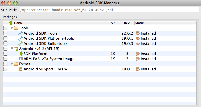 Android SDK Mac のインストール方法